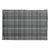 Grey Tartan Scottish Pattern Kussensloop (Achterkant-Links)