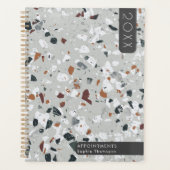 Grey Terrazzo nieuwjaar Planner (Voorkant)