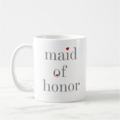 Grey Text Maid of Honor Koffiemok (Links)