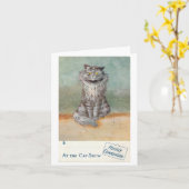 Grey @ the Cat Show II beroemd gemaakt door Louis  Kaart (Gele Bloem)