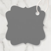 Grey Think of Me Celebration of Life Candle Bedankjes Labels (Achterkant)