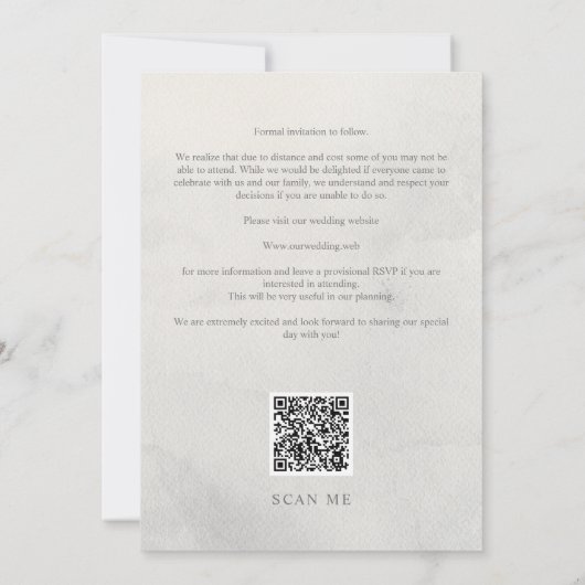 Grey Three Photos Collage Pet Dog Wedding Save The Date (Achterkant)