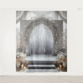 Grey Tones Hanging Tapestry voor Foto's Wandkleed (Voorkant)