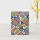 Grey Township Blank Notecard Kaart (Gele Bloem)