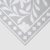 Grey Traditional Bone Inlay Decoupage Paper Tissuepapier (Detail)