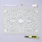 Grey Traditional Bone Inlay Decoupage Paper Tissuepapier (Craft)