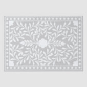 Grey Traditional Bone Inlay Decoupage Paper Tissuepapier (Voorkant)