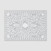 Grey Traditional Bone Inlay Decoupage Paper Tissuepapier (Voorkant)