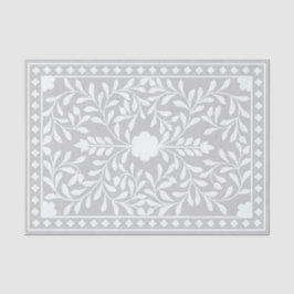 Grey Traditional Bone Inlay Decoupage Paper Tissuepapier