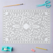 Grey Traditional Bone Inlay Decoupage Paper Tissuepapier (Craft)