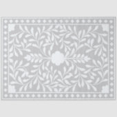 Grey Traditional Bone Inlay Decoupage Paper Tissuepapier (Voorkant)