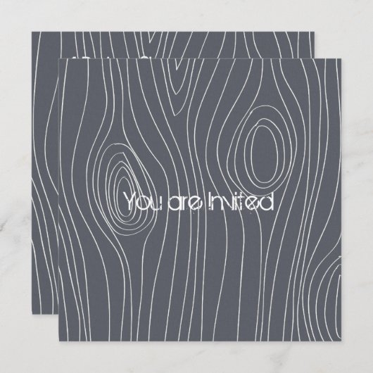 Grey Tree-Baby shower Kaart (Voorkant / Achterkant)