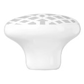Grey Trellis Keramische Knop (Zijkant)