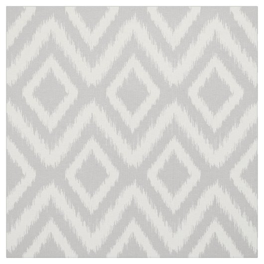 Grey Tribal Ikat Chevron Stof (Swatch)
