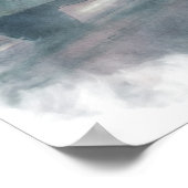 Grey Truck Highway Driving in Rain Art Poster 5 (Hoek)