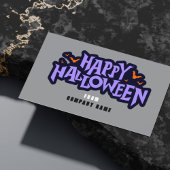 Grey Trunk of Treat Halloween Coupon Visitekaartje
