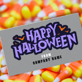 Grey Trunk of Treat Halloween Coupon Visitekaartje