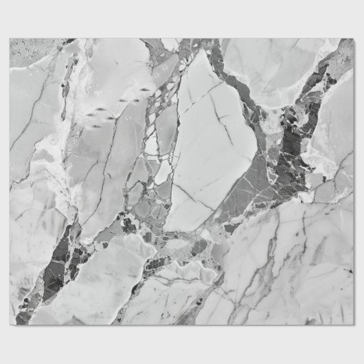 Grey "Twilight Marble Fantasy" Abstract gemarmerd Cadeaupapier (Vlak)