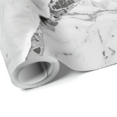 Grey "Twilight Marble Fantasy" Abstract gemarmerd Cadeaupapier (Rol Hoek)