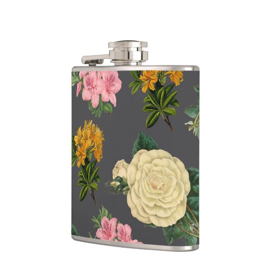 Grey Vintage Floral Heupfles (Links)