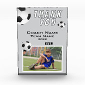 Grey Voetbal Football Ball Sport Coach Dank u Fotoblokken (Voorkant)