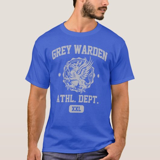 Grey Warden Athletic Department Dragon Age Gym Sty T-shirt (Voorkant)