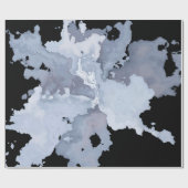 Grey Waterverf Marble Gothic Cadeaupapier (Vlak)