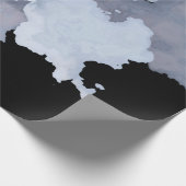 Grey Waterverf Marble Gothic Cadeaupapier (Hoek)