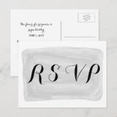 Grey Waterverf Response Briefkaart (Voorkant / Achterkant)