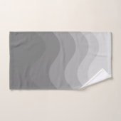 Grey Wavey Stripe Modern Bad Handdoek (Handdoek)