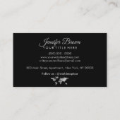 Grey Wereldkaart Trip Wereldbol Revel Agent Visitekaartje (Achterkant)