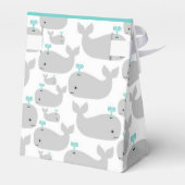 Grey Whale Theme Baby shower Bedankdoosjes (Achterkant)