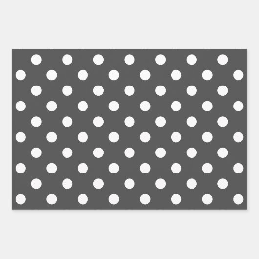 Grey & White Fun Multi-Patterns Inpakpapier Vel (Voorkant 3)