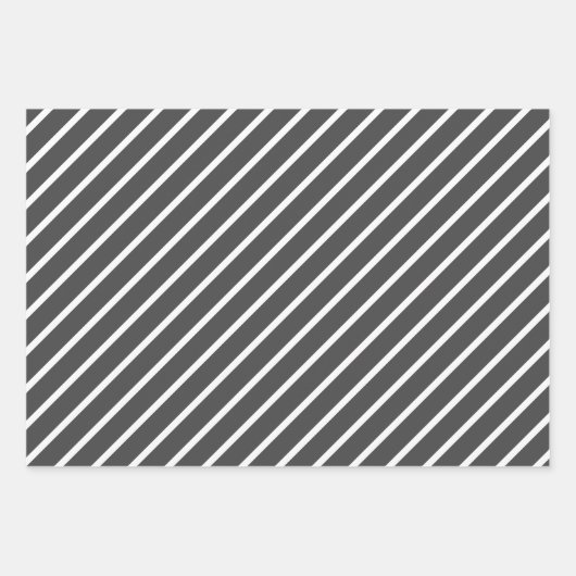 Grey & White Fun Multi-Patterns Inpakpapier Vel (Voorkant 2)