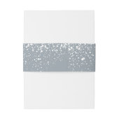 Grey white is het seizoen om te trouwen uitnodigingen wikkel (Achterkant Voorbeeld)