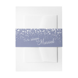 Grey white is het seizoen om te trouwen uitnodigingen wikkel