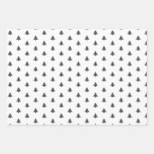 Grey White Merry Prettige feestdagen Inpakpapier Vel (Voorkant 2)