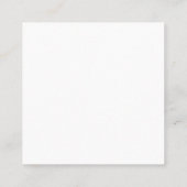 Grey White Modern Minimalist Handwriting Name Informatiekaartje (Achterkant)