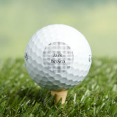 Grey White Plaid Stripes Golfballen (Insitu Shirt)