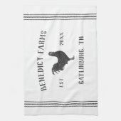 Grey & White Rustic Chicken Gepersonaliseerde Boer Theedoek (Verticaal)