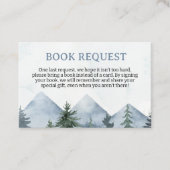Grey Wilderness Baby Shower Book Request Insert Klantenkaartje (Voorkant)