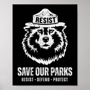 Grey Wolf Beer Resist Bescherm Vrouwen in het Nati Poster