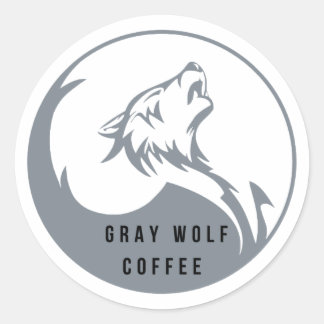 Grey Wolf Coffee Grote Sticker
