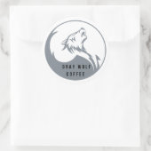 Grey Wolf Coffee Grote Sticker (Tas)