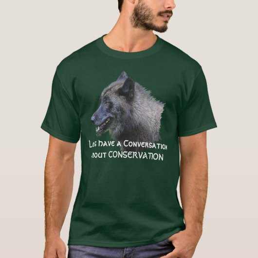 Grey Wolf Conservation Wildlife Supporter T-shirt (Voorkant)