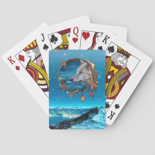 Grey Wolf DE GROTE VRAAG Pokerkaarten (Achterkant)