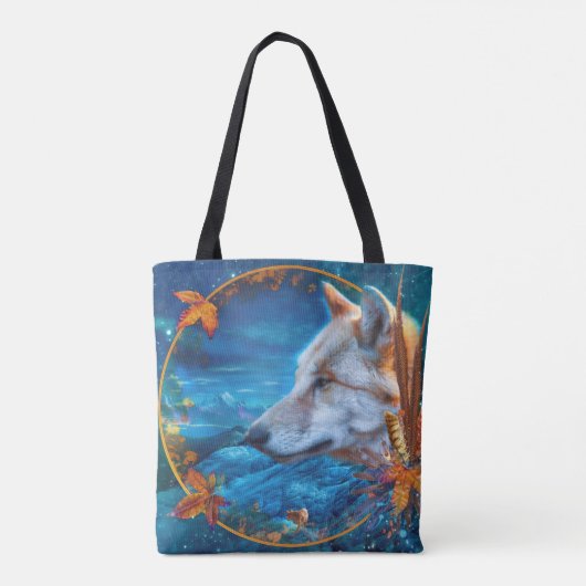Grey Wolf DE GROTE VRAAG Tote Bag (Achterkant)
