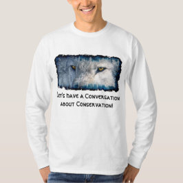Grey Wolf Eyes Wildlife Conservation Shirt