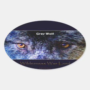 GREY WOLF EYES Wildlife Supporter Stickers