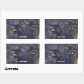 GREY WOLF EYES Wildlife Supporter Stickers (Vel)